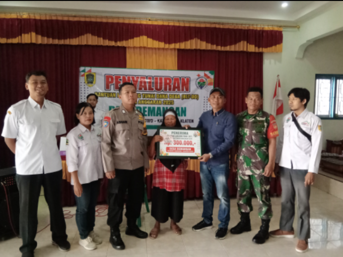 Pemdes Demangan Salurkan Bantuan Langsung Tunai Dana Desa Tahun 2025