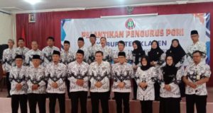 Pelantikan Kepengurusan Persatuan Guru Republik Indonseia (PGRI) Klaten Masa Bhakti XXIII Tahun 2025 – 2030.