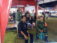 Babinsa Monitoring Pasar Malam Di Kebondalem Kidul Klaten, Wujud Dukung Hiburan Rakyat Dan Ekonomi Lokal