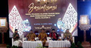 Sosialisasi Hasil Pilkada Klaten 2024 dan pendidikan Pemilih Di Kedungan Water Park