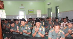 Kodim 0723/Klaten Gelar Doa Bersama Dalam Rangka HUT Ke-59 Korem 074/Warastratama