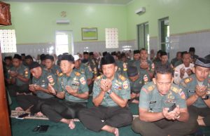 Kodim 0723/Klaten Gelar Doa Bersama Dalam Rangka HUT Ke-59 Korem 074/Warastratama
