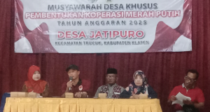 Musdesus Pembentukan Koperasi Desa Merah Putih Di Desa Jatipuro Kecamatan Trucuk.