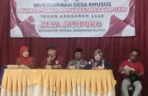 Musdesus Pembentukan Koperasi Desa Merah Putih Di Desa Jatipuro Kecamatan Trucuk.