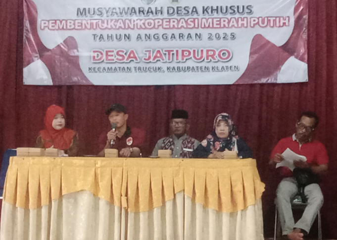 Musdesus Pembentukan Koperasi Desa Merah Putih Di Desa Jatipuro Kecamatan Trucuk.