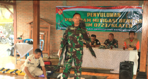 Kodim 0723/Klaten Gelar Pelatihan Kesiapsiagaan Mitigasi Bencana Di Lereng Merapi Desa Balerante, Kemalang