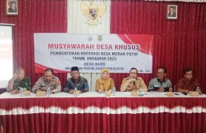 Pengurus Koperasi Desa Merah Putih Di Bero Kecamatan Trucuk Telah Terbentuk
