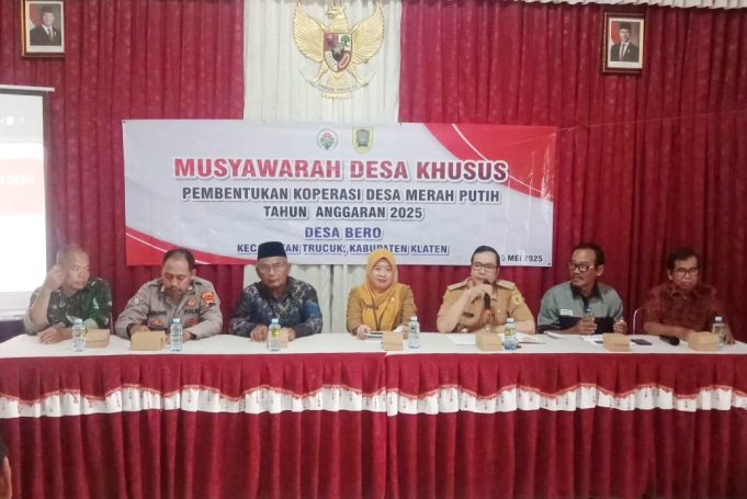 Pengurus Koperasi Desa Merah Putih Di Bero Kecamatan Trucuk Telah Terbentuk