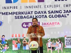 Wakil Gubernur (Wagub) DKI Jakarta, Rano Karno, menghadiri Jakarta Kreatif Festival (JKF) 2025 di Mal Gandaria City, Kebayoran Lama, Jakarta Selatan.