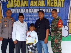 Babinsa Koramil 15 Polanharjo Hadiri Kegiatan Khitanan Massal Di Desa Wangen Klaten