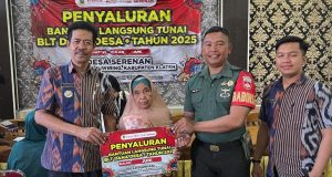 Desa Serenan Klaten Salurkan BLT Dana Desa Tahap VI Tahun 2025, Babinsa Koramil Juwiring Dampingi Penyalurannya