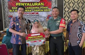 Desa Serenan Klaten Salurkan BLT Dana Desa Tahap VI Tahun 2025, Babinsa Koramil Juwiring Dampingi Penyalurannya
