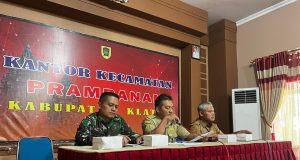 Bati Tuud Koramil 09/Prambanan Hadiri Rapat Koordinasi Persiapan HUT ke-221 Kabupaten Klaten dan HUT ke-80 Kemerdekaan RI Tahun