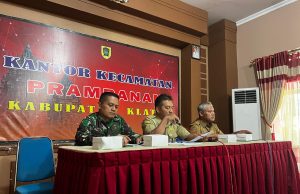 Bati Tuud Koramil 09/Prambanan Hadiri Rapat Koordinasi Persiapan HUT ke-221 Kabupaten Klaten dan HUT ke-80 Kemerdekaan RI Tahun