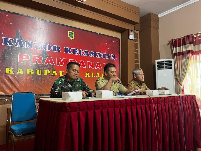 Bati Tuud Koramil 09/Prambanan Hadiri Rapat Koordinasi Persiapan HUT ke-221 Kabupaten Klaten dan HUT ke-80 Kemerdekaan RI Tahun