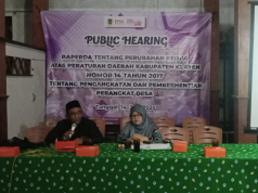 Anggota DPRD Kabupaten Klaten Gelar Public Hearing Pengangkatan Dan Pemberhentian Perangkat Desa.