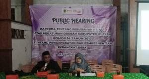 Anggota DPRD Kabupaten Klaten Gelar Public Hearing Pengangkatan Dan Pemberhentian Perangkat Desa.