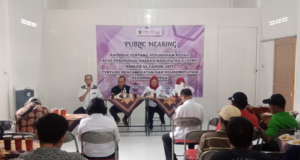 Public Hearing Raperda Tentang Pengangkatan Dan Pemberhentian Perangkat Desa.
