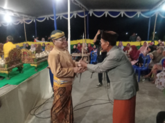 Warga Sidomulyo Desa Ketitang Bersih Dusun Dan Sambut Tahun Baru Hijriyah, Gelar Wayang kulit