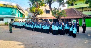 Koramil 22/Wonosari Binaan Karakter Melalui Pelatihan PBB Dan Materi Wasbang Di Tiga Sekolah Wilayah Wonosari Klaten