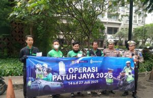 OPS Patuh Jaya 2025 Satlantas Jakarta Barat Gelar Penyuluhan Bagi Ojek Online