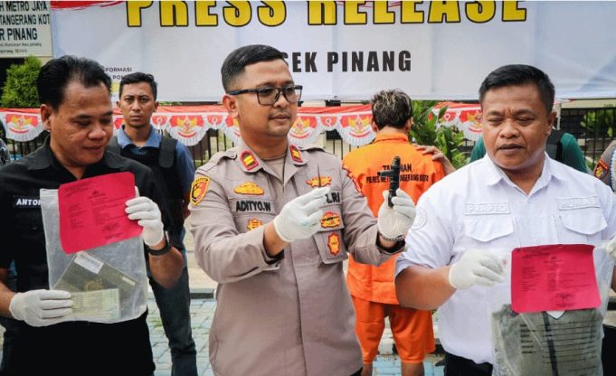 Dua Pelaku Curanmor Kelompok Rumpin Diringkus Polsek Pinang,10 Motor Disita