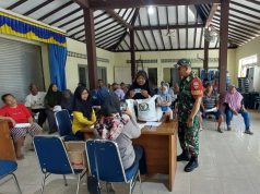 Babinsa Koramil 24/Klaten Utara Monitoring Distribusi Bantuan Beras di Tiga Wilayah Binaan