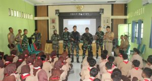 Kodim 0723/Klaten Bersama Akmil Berikan Wawasan Kebangsaan Serta Sosialisasi Profesi TNI Kepada Siswa SMA Di Klaten