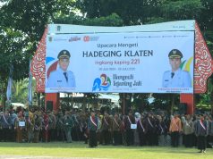 Upacara Hadeging Klaten Ke-221 Digelar Di Alun-Alun Kabupaten, Dandim 0723/Klaten Ucapkan Ini