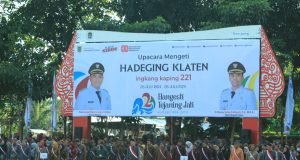 Upacara Hadeging Klaten Ke-221 Digelar Di Alun-Alun Kabupaten, Dandim 0723/Klaten Ucapkan Ini