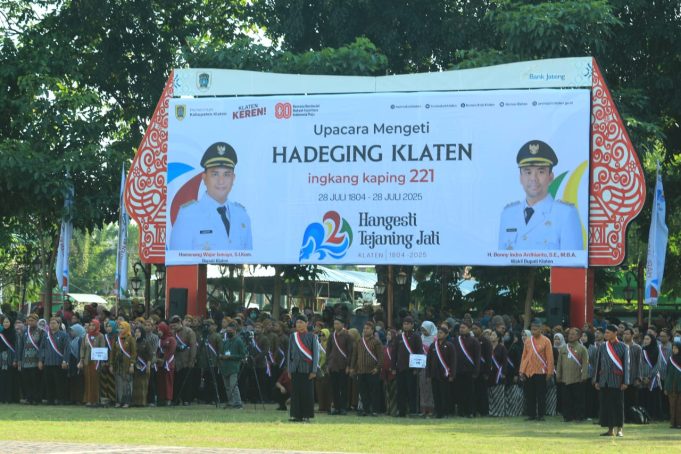 Upacara Hadeging Klaten Ke-221 Digelar Di Alun-Alun Kabupaten, Dandim 0723/Klaten Ucapkan Ini
