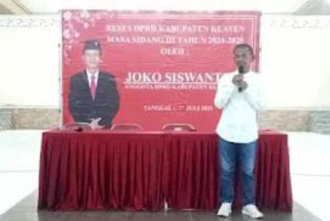 Reses Masa Sidang III Tahun 2024 – 2025 Joko Siswanto Serap Aspirasi Dari Warga Desa Krajan, Jatinom.