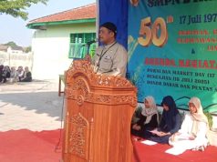Rayakan Hari Ulang Tahun ke – 50 SMP Negeri 2 Karangdowo Gelar Pengajian.