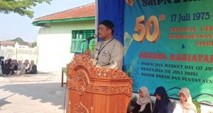 Rayakan Hari Ulang Tahun ke – 50 SMP Negeri 2 Karangdowo Gelar Pengajian.