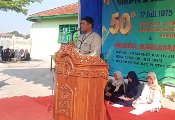 Rayakan Hari Ulang Tahun ke – 50 SMP Negeri 2 Karangdowo Gelar Pengajian.