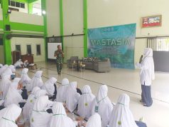 Peran Remaja Dalam Bela Negara, Danramil 24 Klaten Utara Beri Wasbang Santri Baru SMPIT Dan SMAIT PPTQ. Ibnu Abbas Klaten