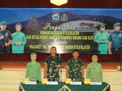 Dandim 0723/Klaten Berikan Pengarahan Kepada Prajurit, PNS Dan Persit Kodim 0723/Klaten
