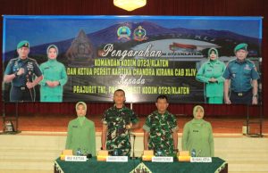 Dandim 0723/Klaten Berikan Pengarahan Kepada Prajurit, PNS Dan Persit Kodim 0723/Klaten