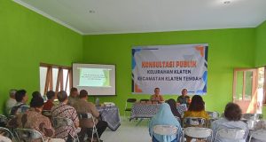 Rapat Konsultasi Publik dan Pemeriksaan Kesehatan Gratis, Babinsa Kelurahan Klaten Sampaikan Ini