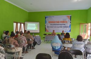 Rapat Konsultasi Publik dan Pemeriksaan Kesehatan Gratis, Babinsa Kelurahan Klaten Sampaikan Ini