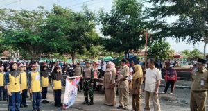 Gerak Jalan Pelajar Se-Korwil Cawas Meriahkan HUT RI Ke-80