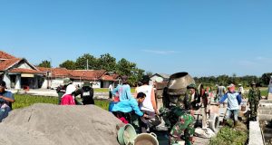 TMMD Kodim Klaten: Gotong Royong Betonisasi Langkah Nyata Menuju Desa Maju Dan Sejahtera
