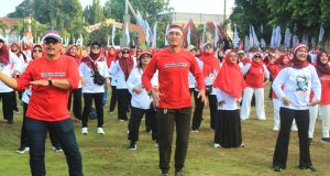 Senam Merah Putih Anti Korupsi Tahun 2025: Wujud Sinergi Untuk Klaten Sehat Dan Bebas Korupsi
