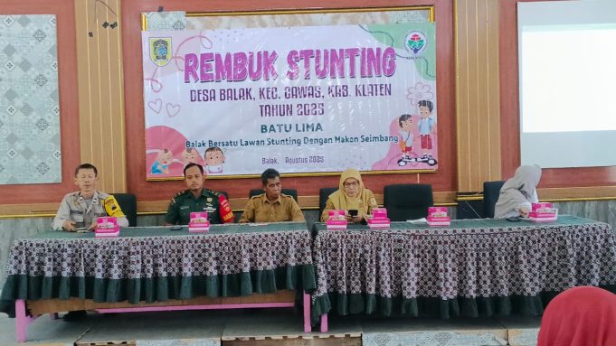 BATU LIMA, Desa Balak Cawas Klaten Satukan Langkah Lawan Stunting