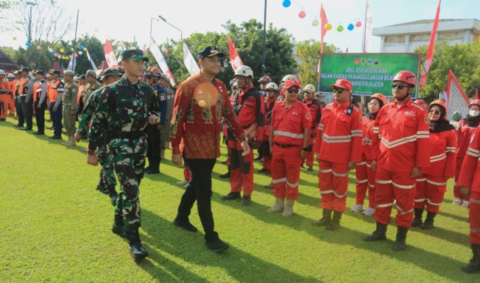 Kodim dan Pemkab Klaten Gelar Apel Kesiapsiagaan Bencana Alam