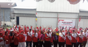 Puspetasari Group Rayakan Hari Ulang Tahun Kemerdekaan RI ke-80 Gelar Senam Sehat.