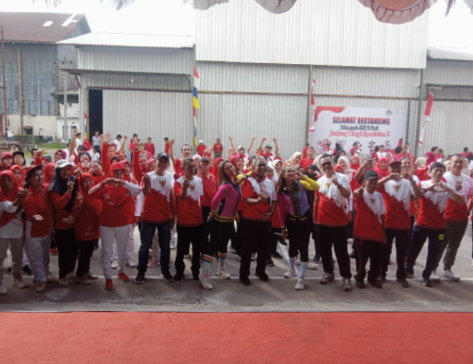 Puspetasari Group Rayakan Hari Ulang Tahun Kemerdekaan RI ke-80 Gelar Senam Sehat.