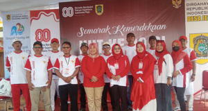 Semarakan Hari Ulang Tahun Kemerdekaan RI Ke – 80 Pemdes Jetis Gelar Jalan Sehat