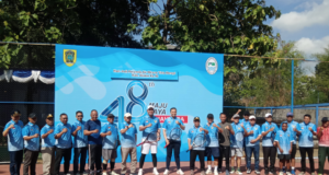 Peringati Hari Jadi Perumda Tirta Merapi Kabupaten Klaten ke 48 Gelar Fun Game Tenis Lapangan