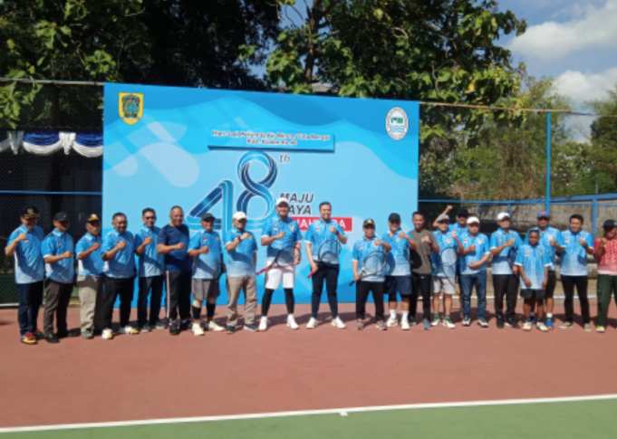 Peringati Hari Jadi Perumda Tirta Merapi Kabupaten Klaten ke 48 Gelar Fun Game Tenis Lapangan